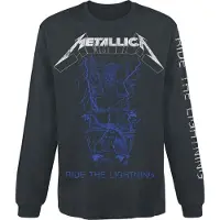 Metallica T-shirt manches longues de - Fade - S - XXL - pour Homme - noir - Taille XXL