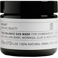 Evolve Organic Beauty Masque SOS True Balance d'Organic Beauty, soin clarifiant à l'argile anti-imperfections, 60 ml