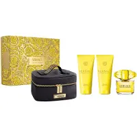 Versace - Yellow Diamond Coffret cadeau EDT 90 ml, lait corporel 100 ml, gel douche 100 ml et trousse de toilette 90 ml