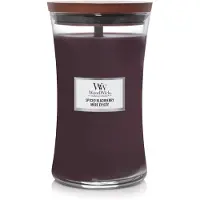 Woodwick Spiced Blackberry bougie parfumée avec mèche en bois 609.5 g