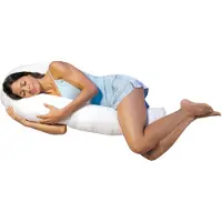 Dreamolino Swan - oreiller ergonomique pour dormir sur le côté - oreiller confort 7-en-1 - offre un soutien et une stabilisation - oreiller de grossesse - oreiller d'allaitement - oreiller de corps
