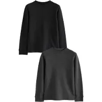 Next Maillot de corps anthracite / noir