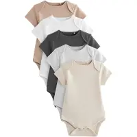 Next Barboteuse / body 'Essential' moka / anthracite / gris chiné / blanc