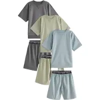 Next Pyjama bleu fumé / gris foncé / pomme