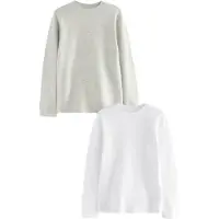 Next Maillot de corps gris chiné / blanc