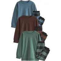 Next Pyjama opal / brun foncé / jade