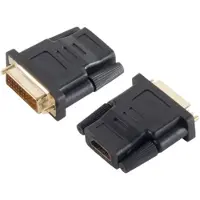 Noname Adaptateur d'affichage (DVI, 4.30 cm), Adaptateur données + vidéo, Noir