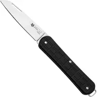 FOX Vulpis FX-VPGP130-BK Polished N690Co, Grenade Pattern Black Aluminium, couteau de poche