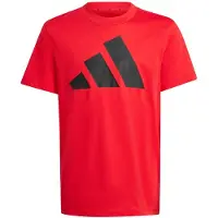 Adidas T-Shirt fonctionnel 'Essentials' rouge vif / noir
