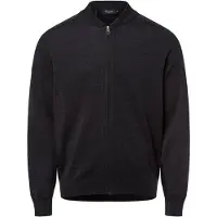 Maerz Merino Superwash Classic Fit Cardigan anthracite, Unicolore
