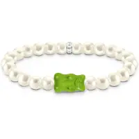 Thomas Sabo Bracelet 'Armband HARIBO Perle & Grüner Goldbär' vert