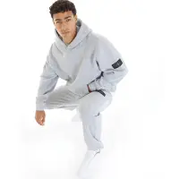 Avant Garde Survêtement à Badge Homme Gris Chiné Clair