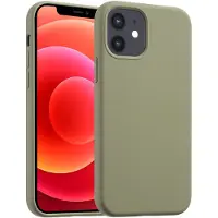 Accezz Coque Liquid Silicone avec MagSafe Apple iPhone 12 (Pro) - Cooper Green