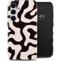Selencia Coque arrière Vivid pour Samsung Galaxy S25 Plus - Art Wave Black