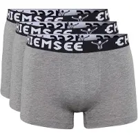 Chiemsee Caleçons Homme Caleçon Paquet de 3 homme - Gris - EU M