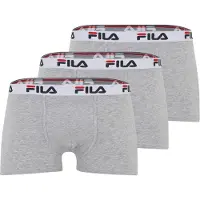 FILA Boxers gris clair / gris chiné / rouge sang / noir