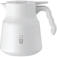 Hario Serveur isotherme V60-03 Plus acier inoxydable 800 ml blanc