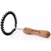 JoeFrex brosse de nettoyage circulaire pour tête de machine à café L bois