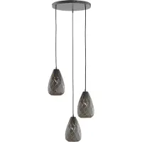 TRIO Lampe suspendue ONYX à 3 flammes