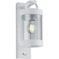 TRIO Lampe d'extérieur blanche Sambesi avec détecteur de mouvement