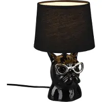 TRIO Lampe de table Dosy 23 cm noir