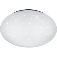 TRIO Plafonnier LED HIKARI Blanc Ciel étoilé Variateur à paliers, Ø 74cm