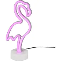 RL LIVE YOUR LIGHT Leuchten - Lampe de table néon design I Lampe de table I Lampe I Lampe blanche incl. LED - Flamenco I Chambre à coucher - Plastique Autre - I LED (non remplaçable)