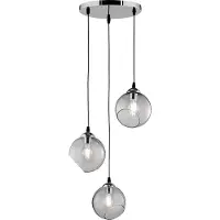 TRIO Lampe à globe Clooney 3x Ø20cm