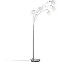 TRIO Lampe de table abat-jour Tommy 5 gris clair