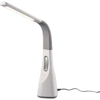 TRIO Lampe de bureau VENTO gris RL R50381101
