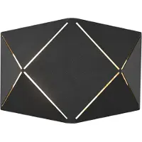 TRIO Applique Led Zandor Noire, Largeur 18 Cm