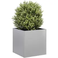 vidaXL Jardinière 40x40x40 cm acier galvanisé