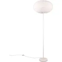 TRIO Lampadaire en tissu Furry crème Ø 50cm