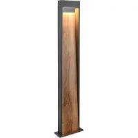 TRIO Lampadaire Salmon Gris avec bois 100cm