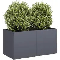 vidaXL Jardinière anthracite 80x40x40 cm acier laminé à froid