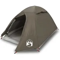 vidaXL Tente de camping dôme 2 personnes brune étanche à l'eau