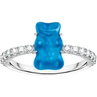 Thomas Sabo - TR2459-052-1-52 - Bague - Argent 925 - Femmes - Goldbär bleu - Taille de bague 52