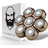 Sansbeauté Tête de rasage - Tête de rasage - Magnétique - Remplaçable - 7 lames - MS-686 & MS-687 - Convient à tous les SkullSharp PRO MAX