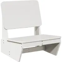 vidaXL Chaise de jardin blanc 60x64x70,5 cm pin massif