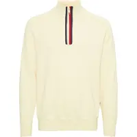 FQ1924 Pull-over 'Kyle' bleu nuit / rouge / coquille d'oeuf