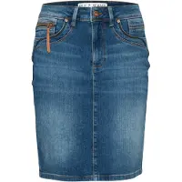 Pulz Jeans Jupe 'Karolina' bleu chiné