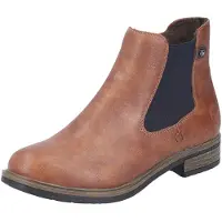 Rieker Chelsea Boots cognac / noir