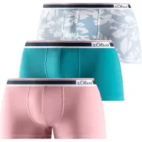 s.Oliver Boxers bleu cyan / bleu clair / rose ancienne / noir