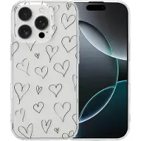 IMoshion Coque Design pour Apple iPhone 16 Pro - Hearts