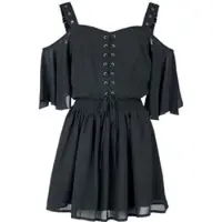 Poizen Industries Robe courte Gothic de - Robe Catastrophe - XS - 4XL - pour Femme - noir - Taille 3XL