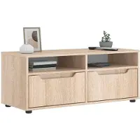 vidaXL Armoire TV VISNES Chêne Sonoma 100x40x38 cm Bois composite