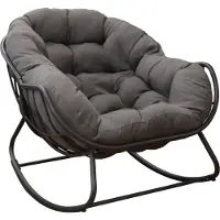 Vita Fauteuil De Jardin Rocking Royal Ii En Acier Avec Coussin - Grey/Gris