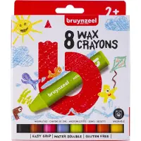 Bruynzeel Crayons de cire épais sans gluten 8 pièces