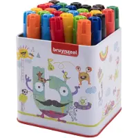 Bruynzeel Stylos feutres épais en tube, 30pcs.