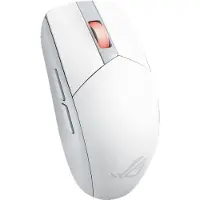 Asus ROG Strix Impact III Wireless - Souris - droitière et gauchère - optique - sans fil - Bluetooth 5,1, 2,4 GHz - récepteur radio USB ROG Omni - blanc clair de lune (90MP03D0-BMUA10)